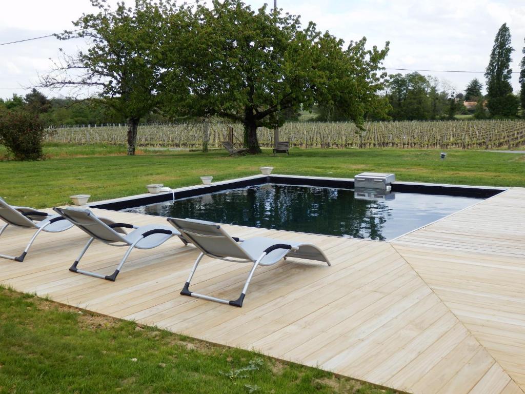 ชาโต ลา มอท ดู แบร์รี Bed & Breakfast Moulon-sur-Dordogne ภายนอก รูปภาพ